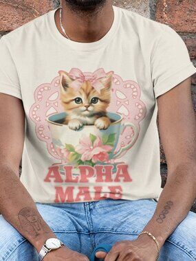 Alpha Male Funny Tshirt, Funny Cat Meme Shirt